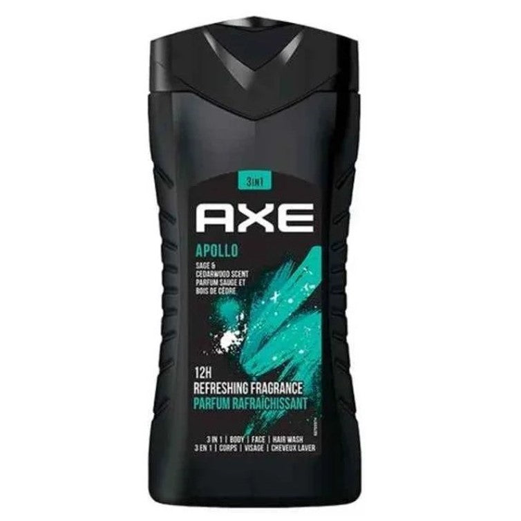 AXE Apollo 3in1 Body Wash Hair, Face & Hair 250ml