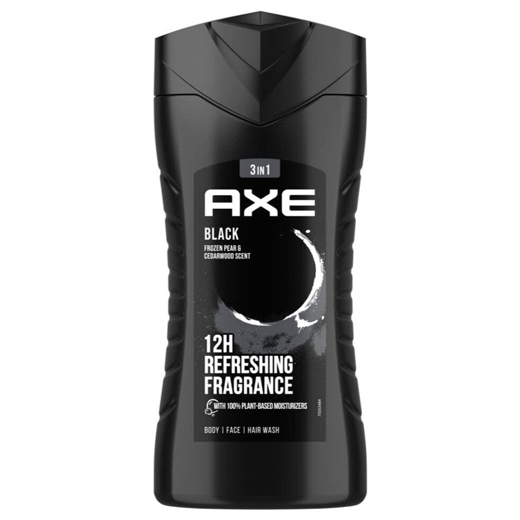 AXE Black 3in1 Body Wash Hair, Face & Hair 250ml