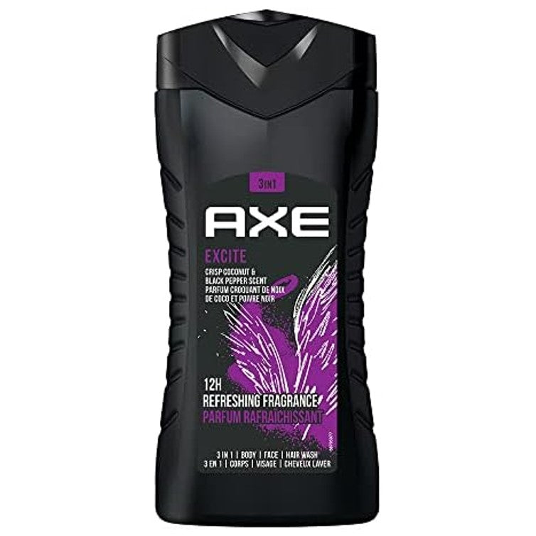 AXE Excite 3in1 Body Wash Hair, Face & Hair 250ml