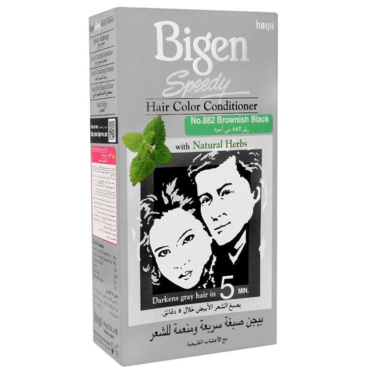 Bigen Speedy Hair Color Conditioner 882 Brownish Black