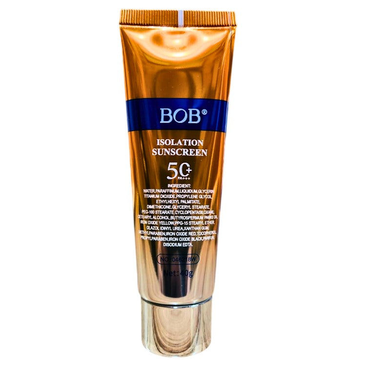 Bob Isolation Sunscreen SPF50+ UVA/UVB Protection Titanium Dioxide