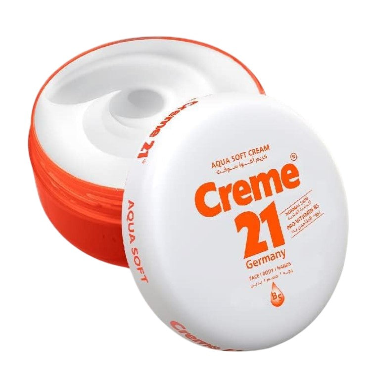 Creme 21 Aqua Soft Cream Pro Vitamin B5 for Face, Body & Hands 250ml