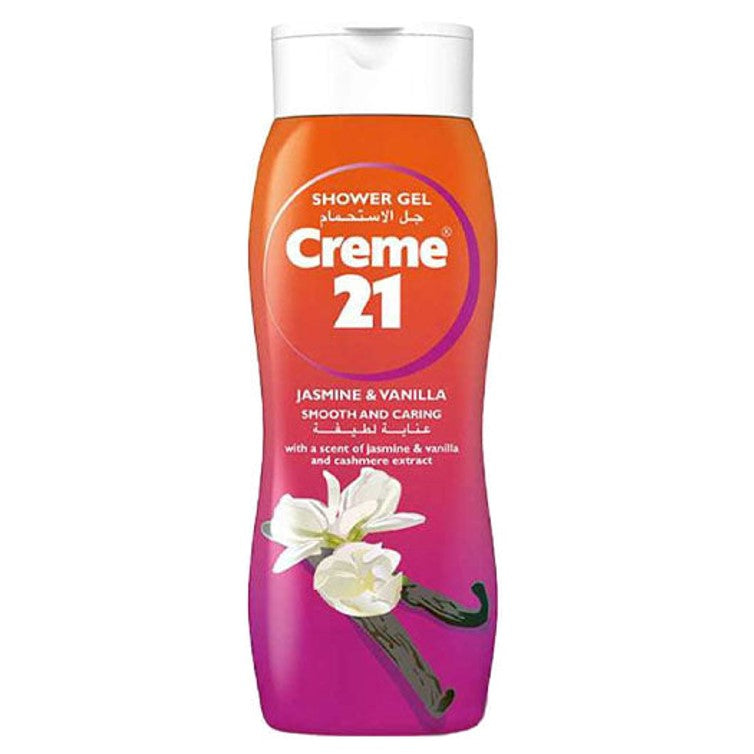 Creme 21 Shower Gel Cream Jasmine & Vanilla Smooth and Caring 250ml