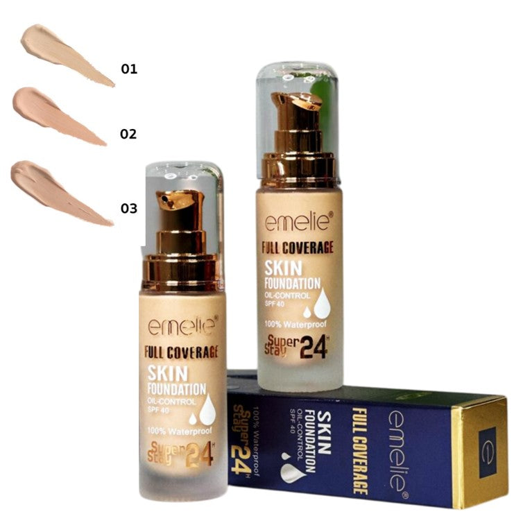 Emelie Full Coverage Skin Foundation Oil Control SPF40