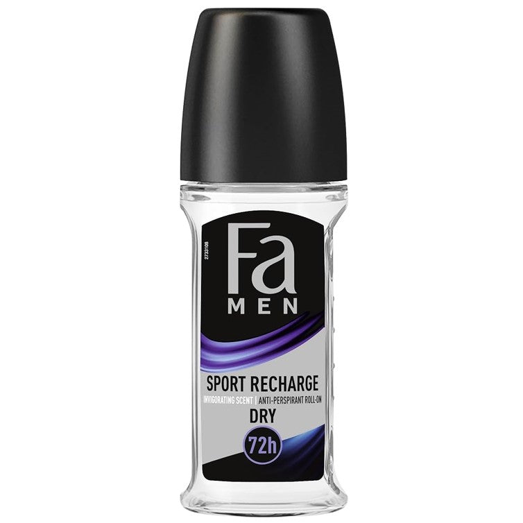 FA Men Dry Roll on Sport Recharge 72H Protection Antiperspirant