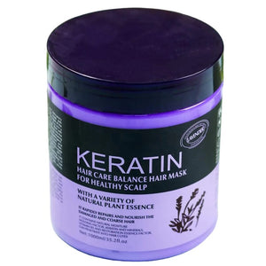 Keratin Hair Mask Lavender Healthy Scalp for Curly Frizzy Hair 1000ml