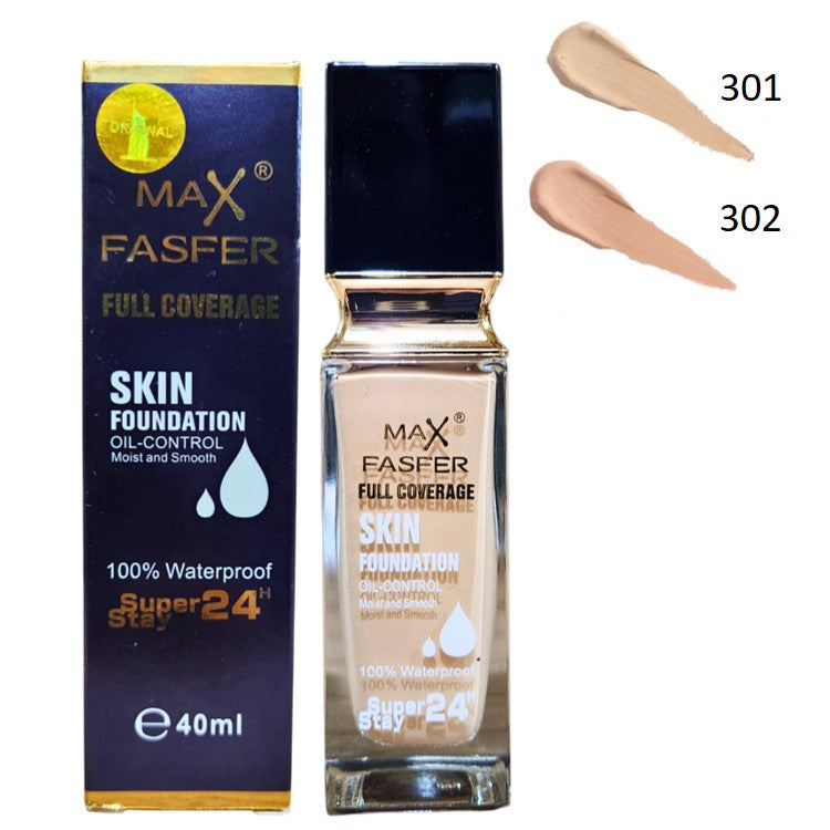 Max Fasfer Full Coverage SuperStay Foundation Oil Control