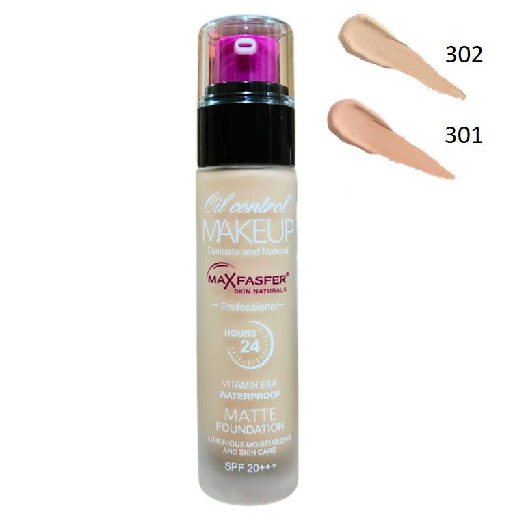 Max Fasfer Oil Control Matte Foundation with Vitamin E & A