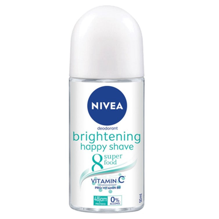 Nivea Brightening Happy Shave Deodorant Roll on 50ml