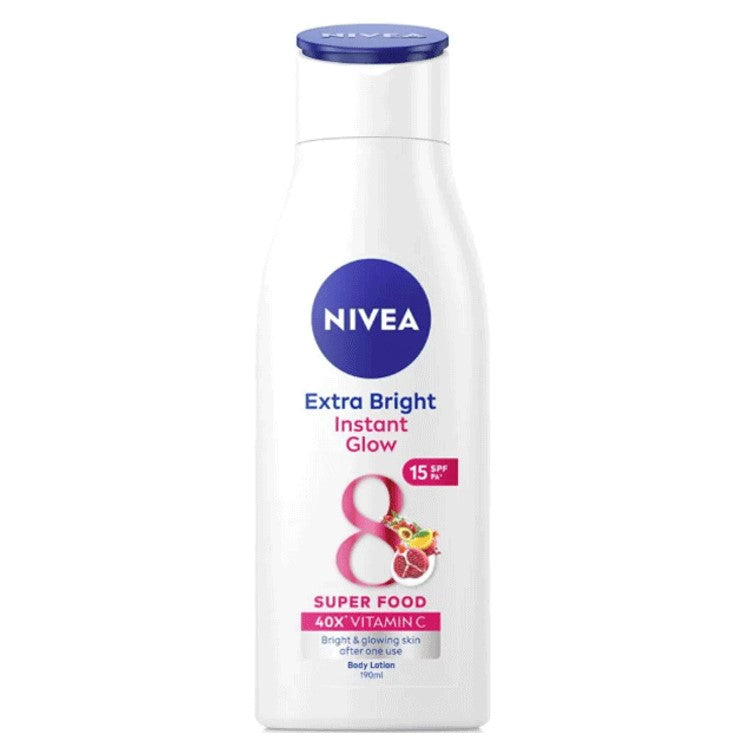 Nivea Extra Bright Instant Glow Super Food Lotion 190ml