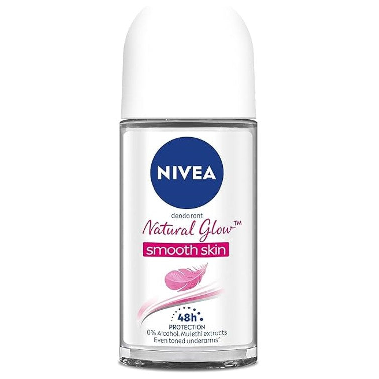 Nivea Natural Glow Smooth Skin Deodorant Roll on 50ml