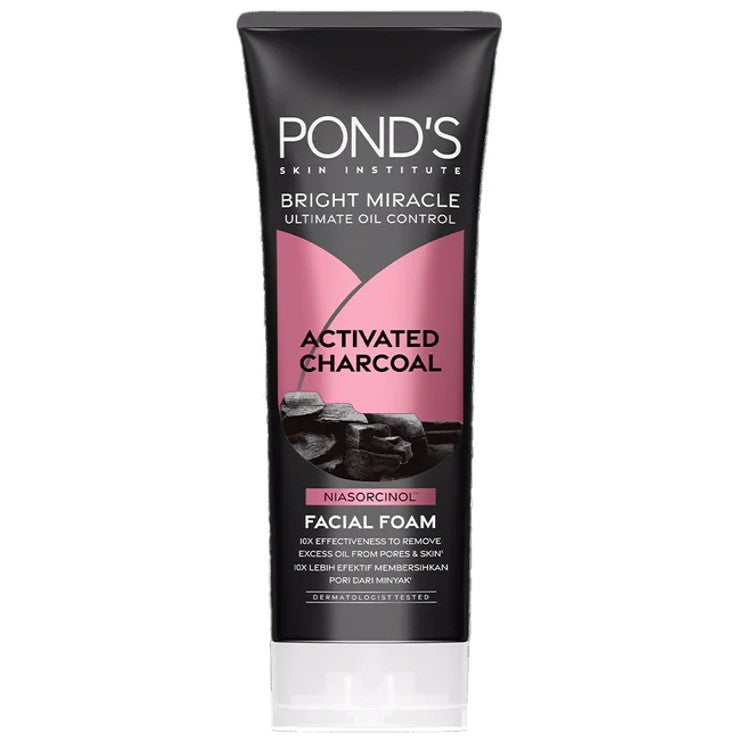 Ponds Bright Miracle Activated Charcoal Facial Foam 50g