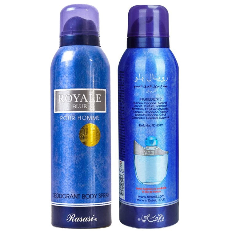 Rasasi Royale Blue Perfume Deodorant Body Spray 200ml