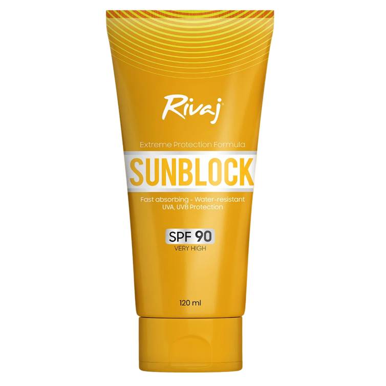 Rivaj UK Sunblock SPF 90 Extreme Protection 120ml