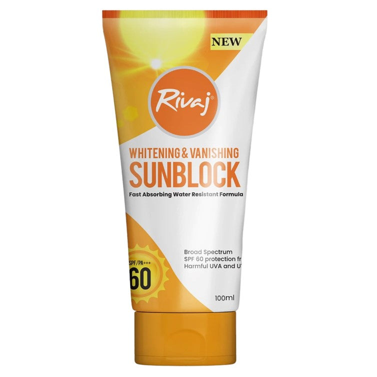 Rivaj UK Whitening & Vanishing Sunblock SPF 60 100ml