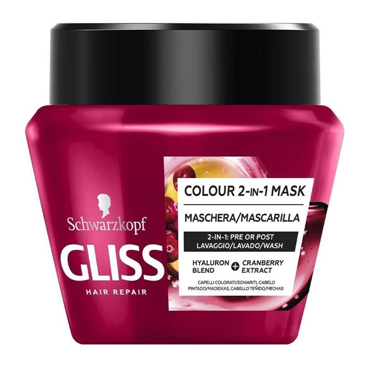 Schwarzkopf Gliss Hair Repair Colour Protector 2 In 1 Hair Mask 300ml