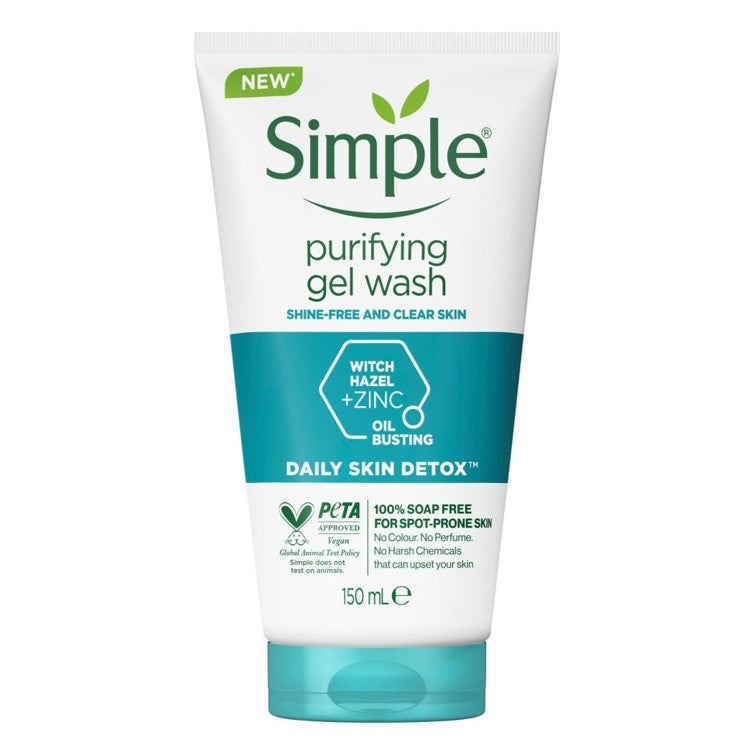 Simple Daily Skin Detox Purifying Gel Wash 150ml