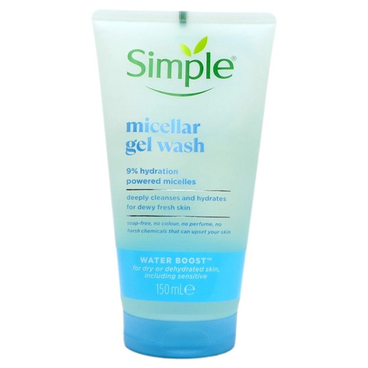 Simple Water Boost Micellar Facial Gel Wash 150ml