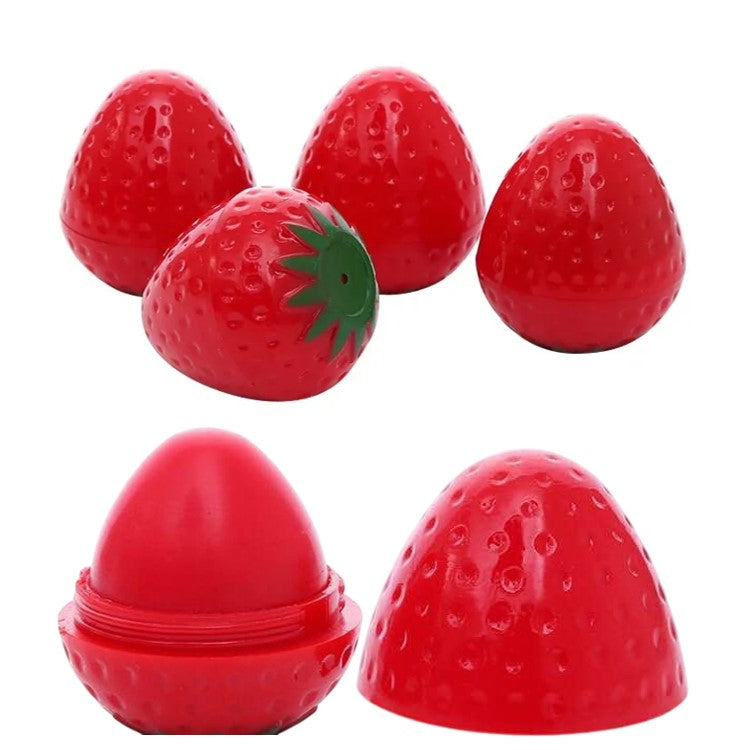 Strawberry Shape Moisturizing Hydrating Fruity Scented Lip Balm