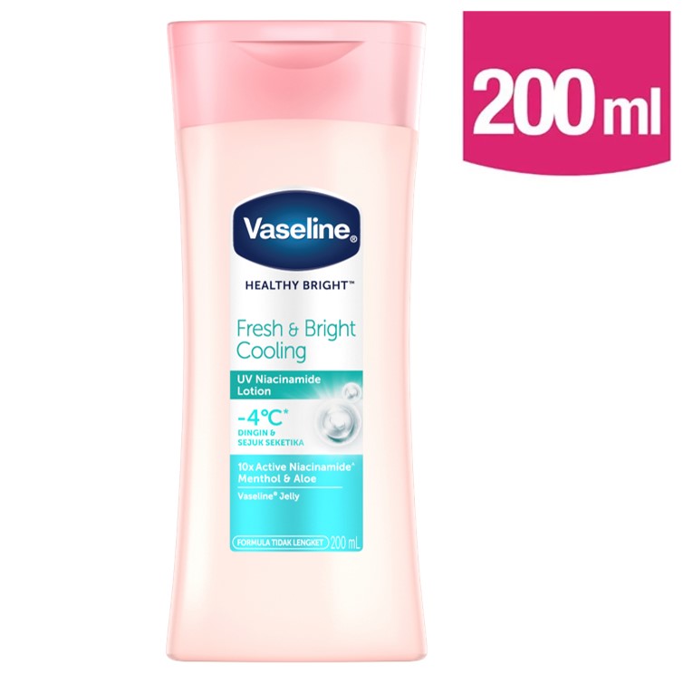 Vaseline Fresh & Bright Cooling UV Niacinamide Lotion 200ml