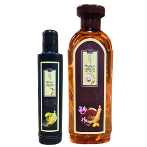 Wellice Ginseng Saffron Essence Collagen Shampoo + Conditioner