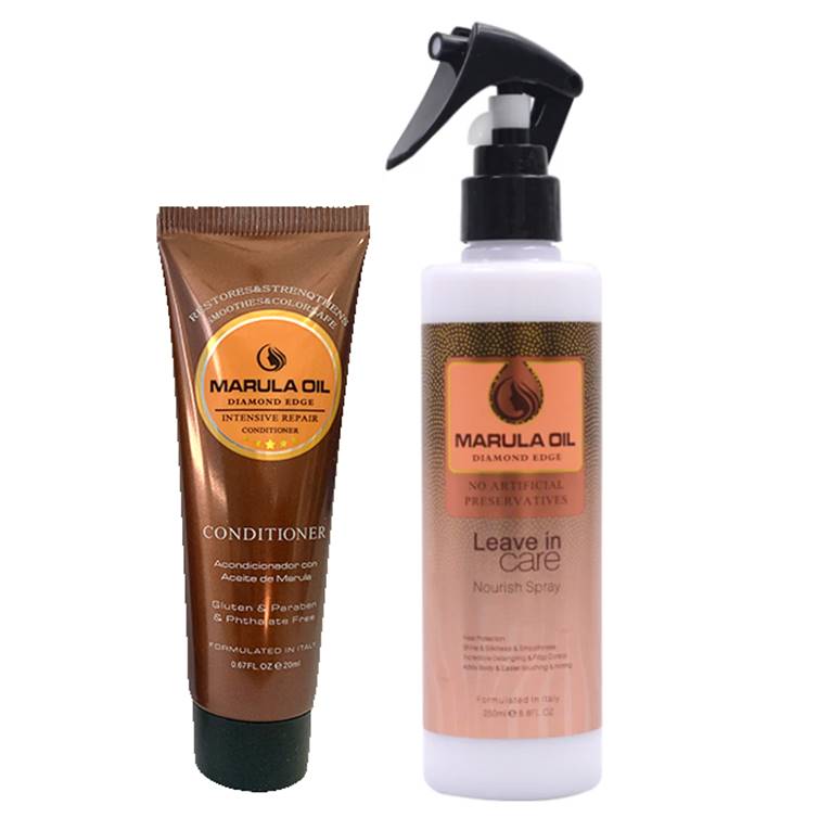 Argan Marula Oil Leave In Care Nourish Spray 250ml & Conditioner 20ml