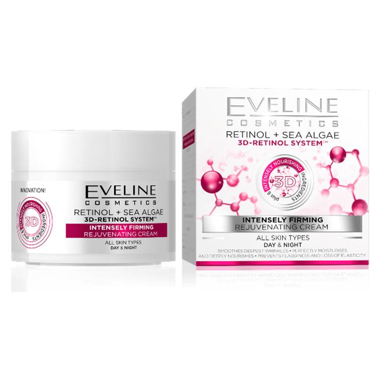 Eveline Retinol + Sea Algae 3D Retinol System Intensely Firming Rejuvenating Day & Night Cream