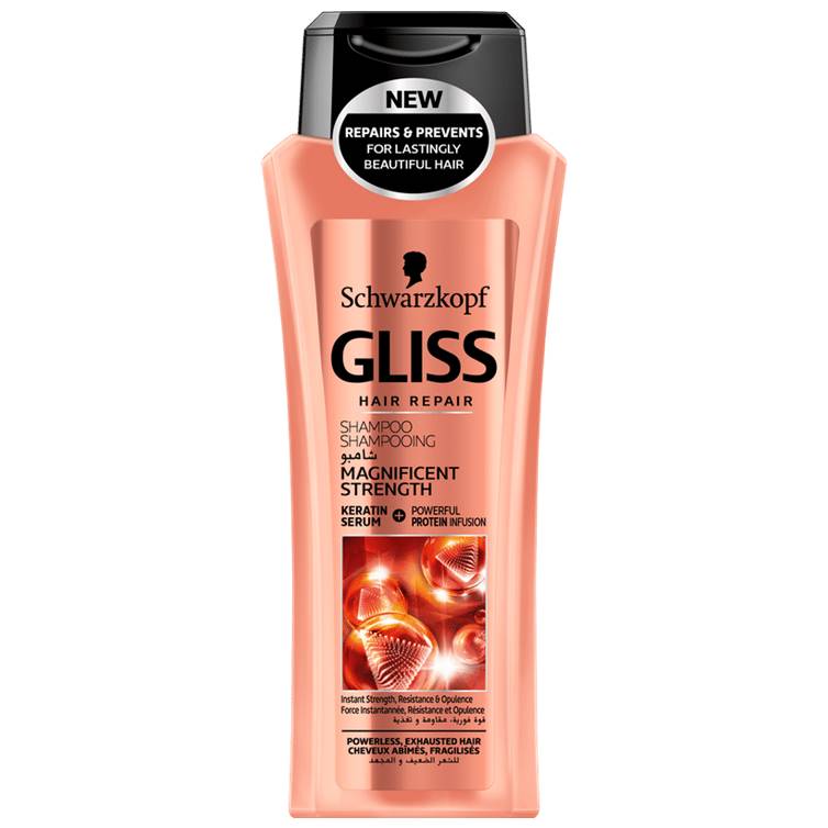 Schwarzkopf Gliss Hair Repair Magnificent Strength Keratin Serum Shampoo 400ml