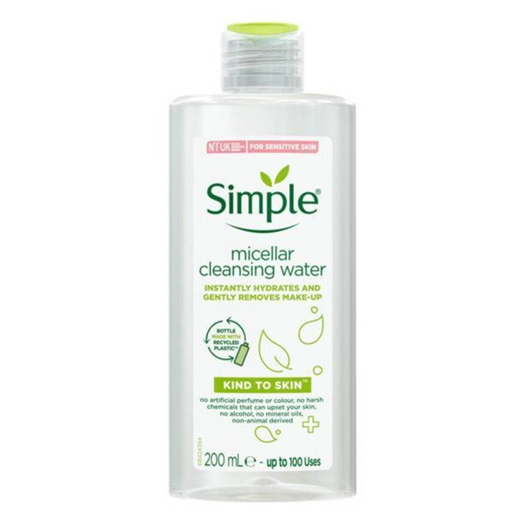 Simple Kind to Skin Soothing Micellar Cleansing Water 200ml