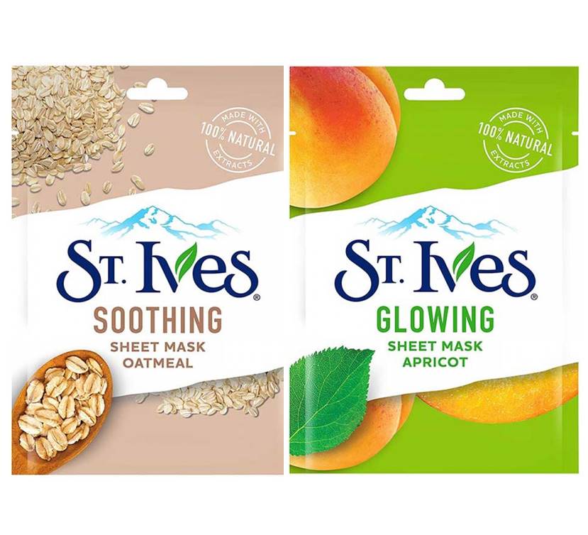 St. Ives Soothing Oatmeal & Apricot Sheet Mask Bundle