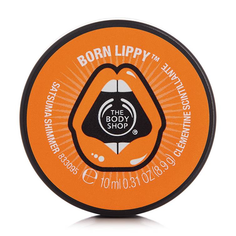 The Body Shop Born Lippy Lip Balm Pot Satsuma Shimmer