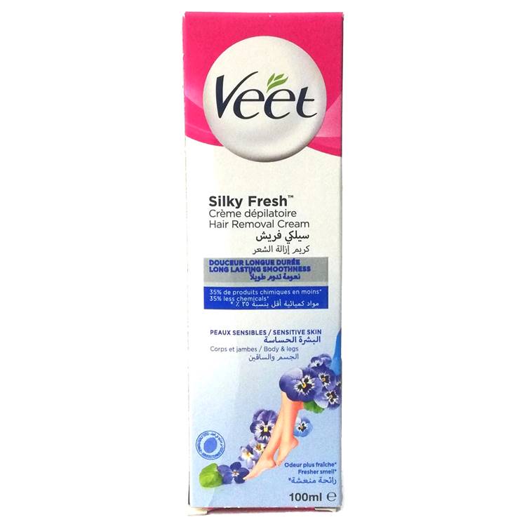 Veet Silky Fresh Hair Removal Cream for Sensitive Skin 100ml