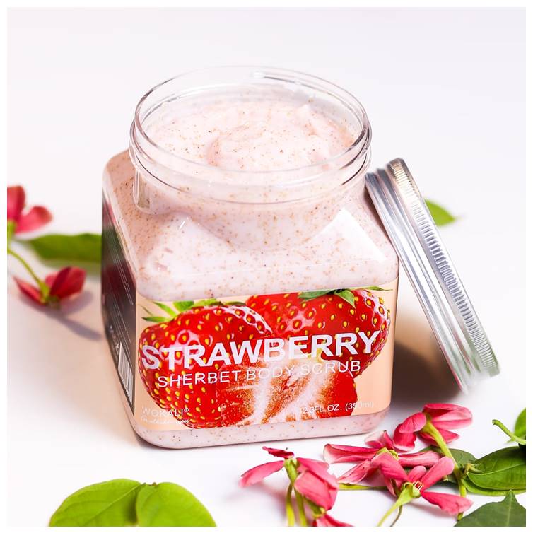 Wokali Strawberry Body Scrub